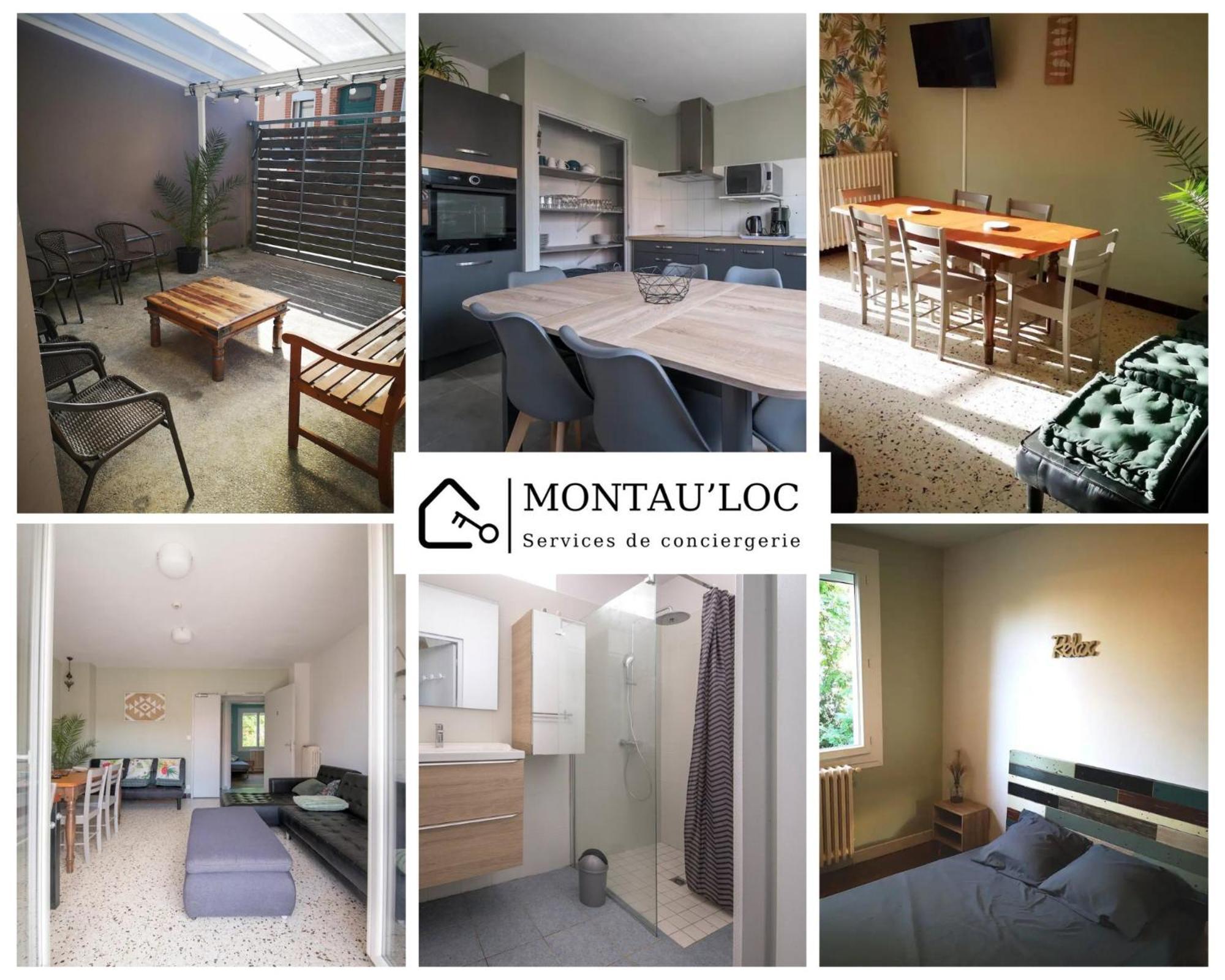 La Cahute, Appartement T2 Avec Jardin Ou Appartement Familial T6 มงโตบ็อง ภายนอก รูปภาพ
